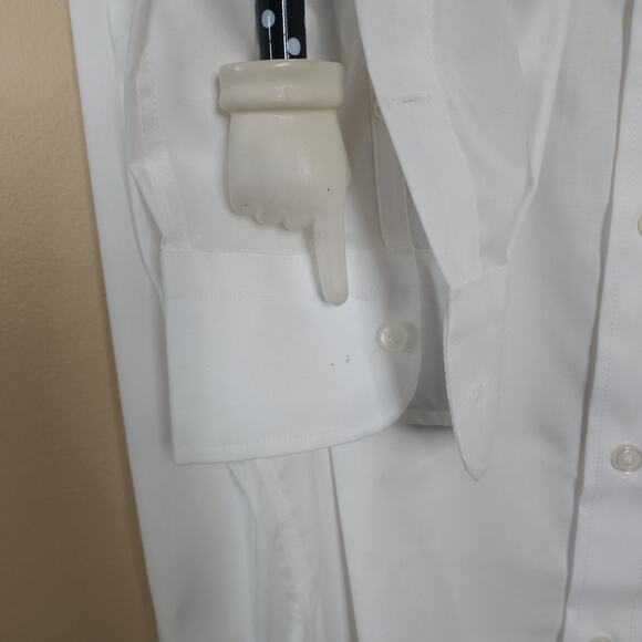 J CREW Tall Bowery point-collar stretch cotton shirt in White Size XXLT - Picture 5 of 10